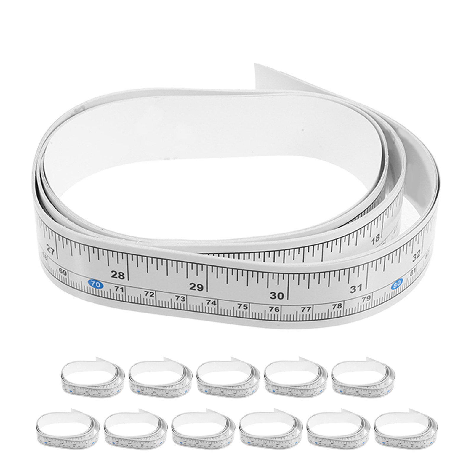 Fishing Rod Boat - 12Pcs Fish Measuring Tape Waterproof Self