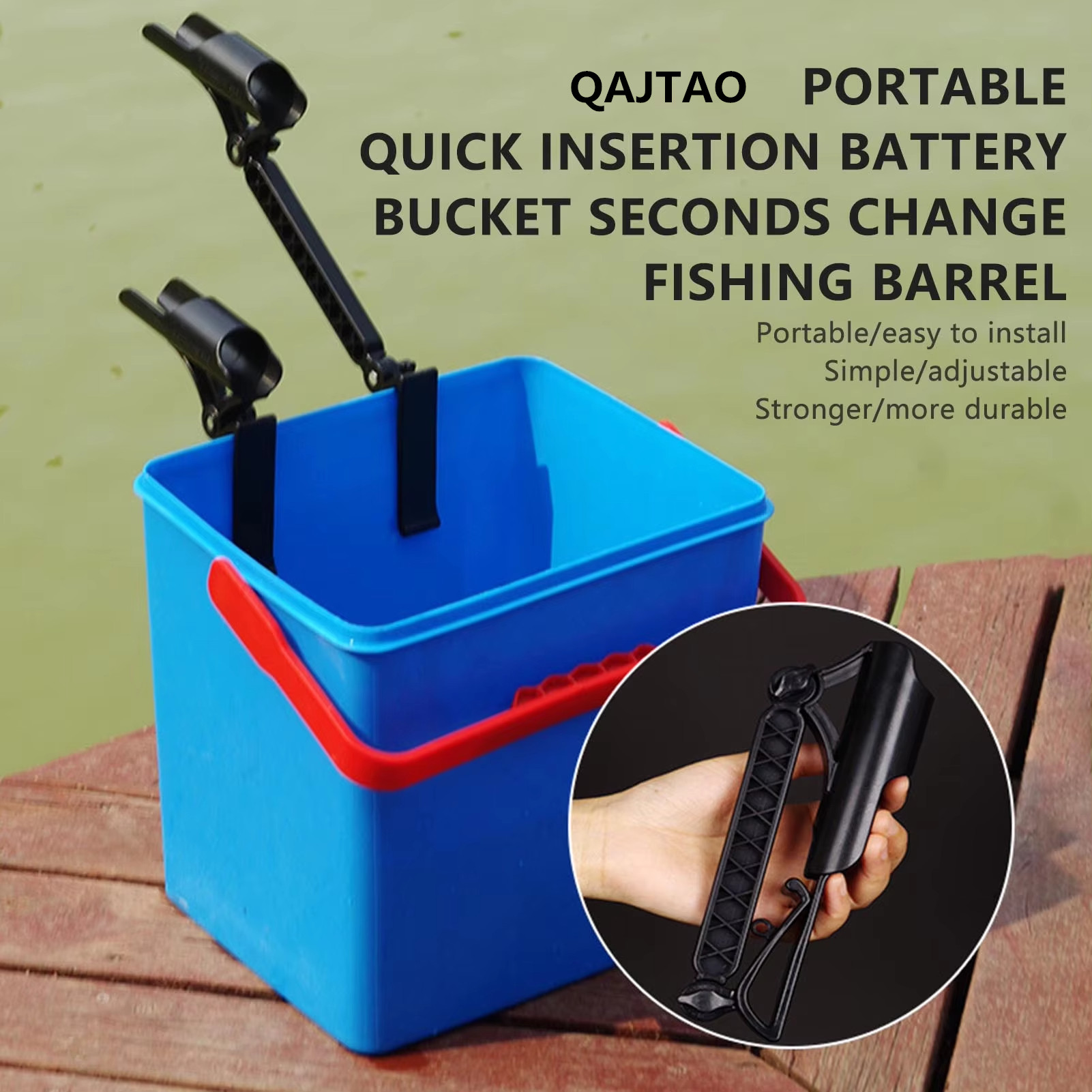 QAJTAO 10-25cm fishing rod rac - огляд і ціна Fishing Rod Rack