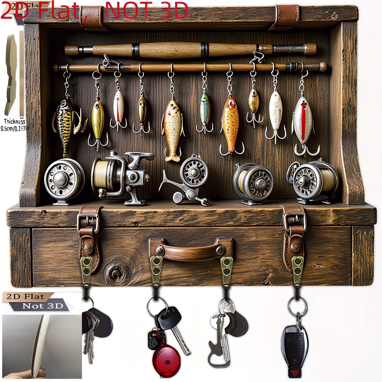 Vintage Fishing Lure Key Hange - огляд і ціна Fishing Rod Combo