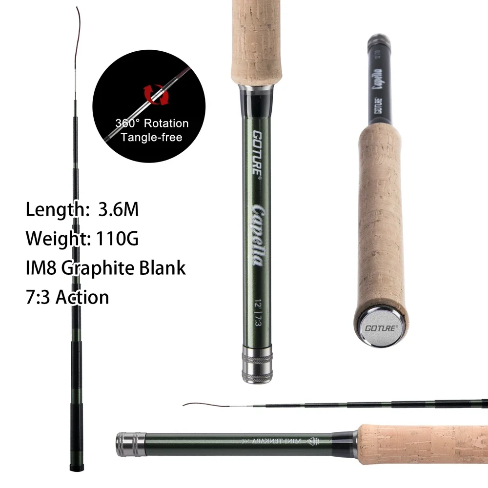 Goture 12FT Classical Tenkara  - огляд і ціна Fishing Rod Fly